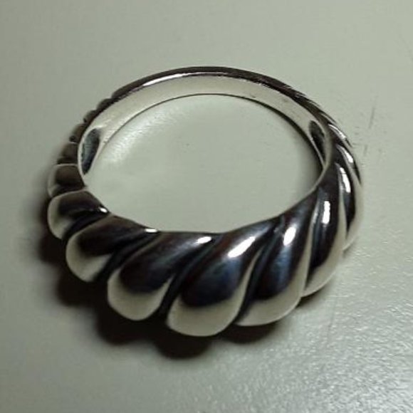 Carolyn Pollack Relios Sterling Silver Smooth Rope Band Ring. - Picture 1 of 12